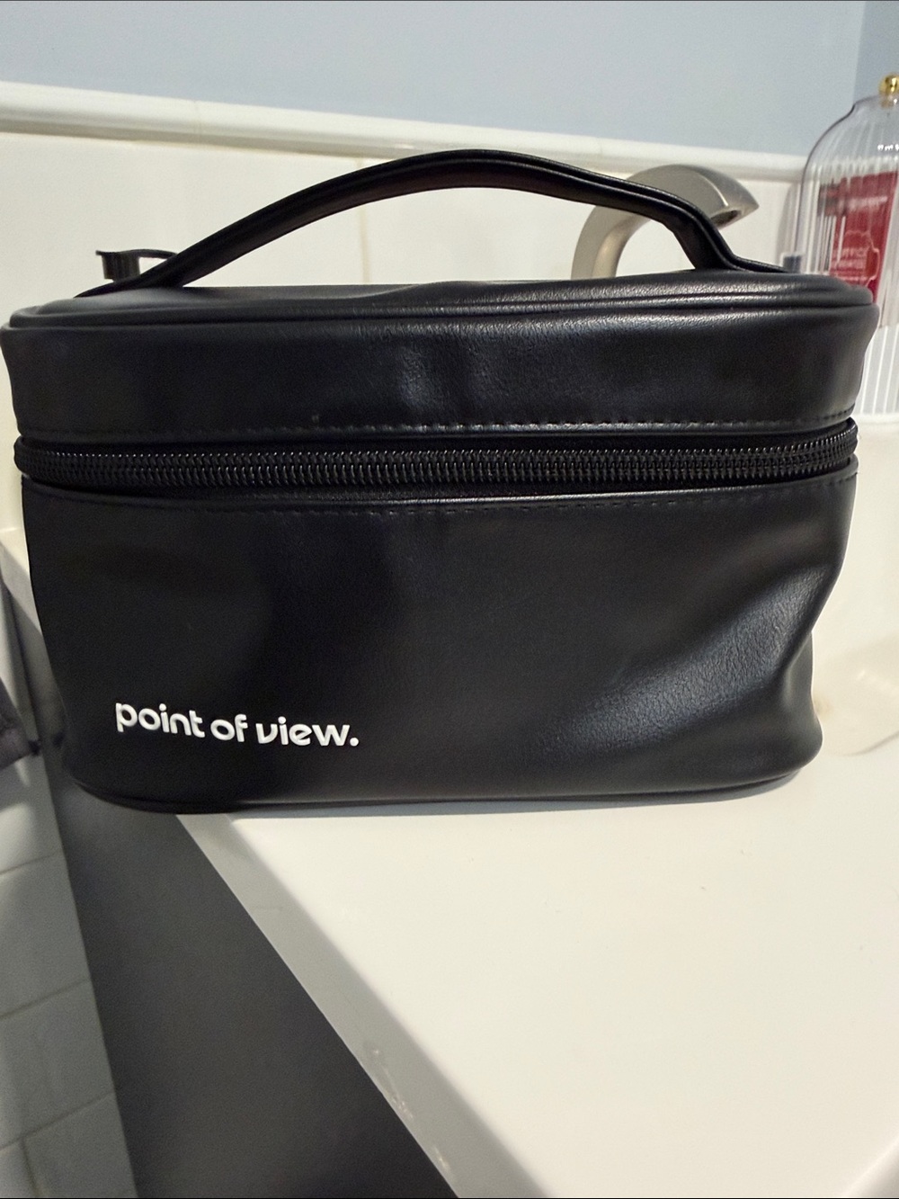 POV skincare makeup/toiletry bag